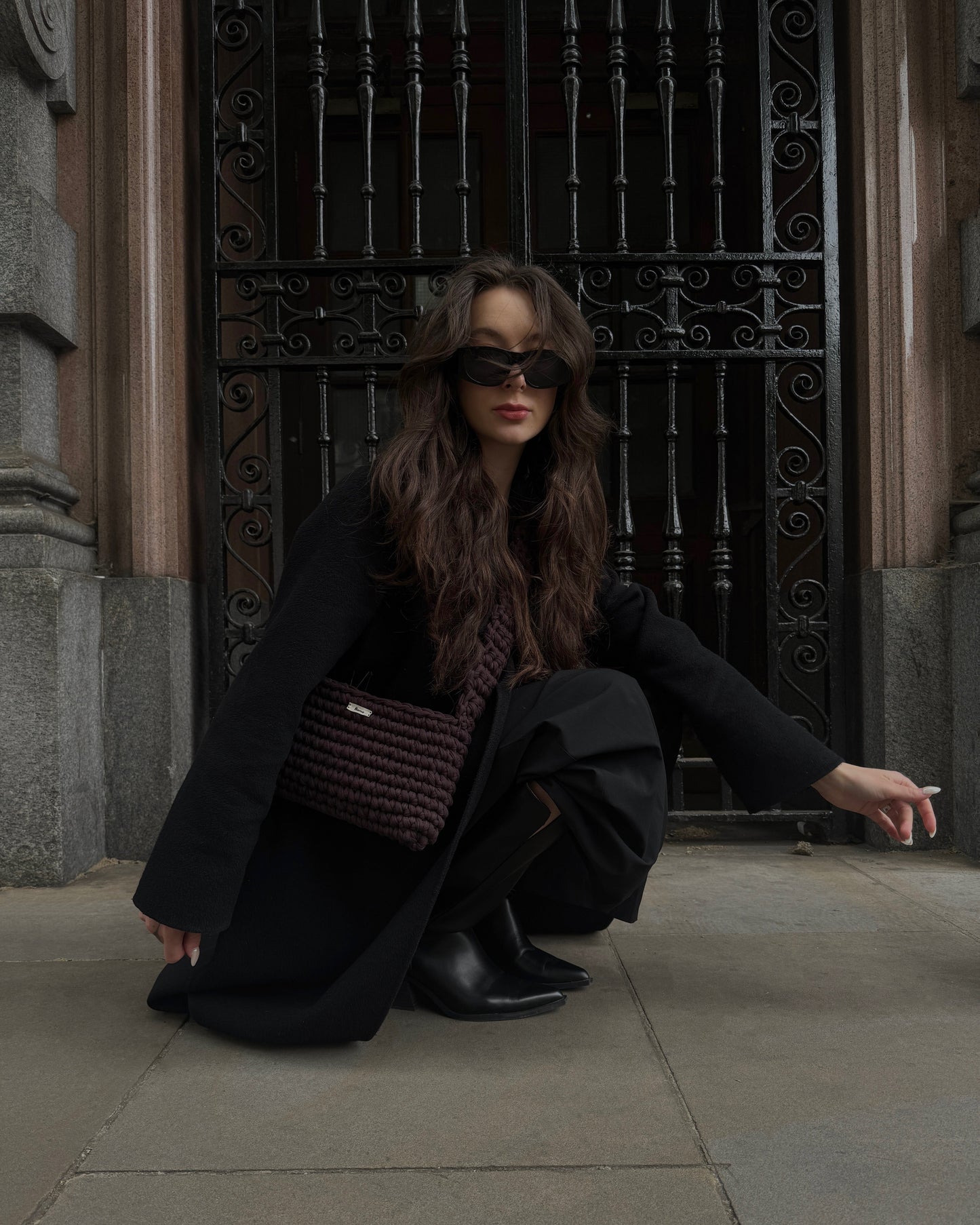 Háčkovaná crossbody kabelka L